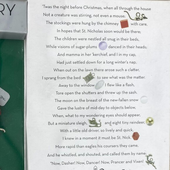 Roman Inc 2006 The Night Before Christmas Charm Bracelet - Picture 3 of 5